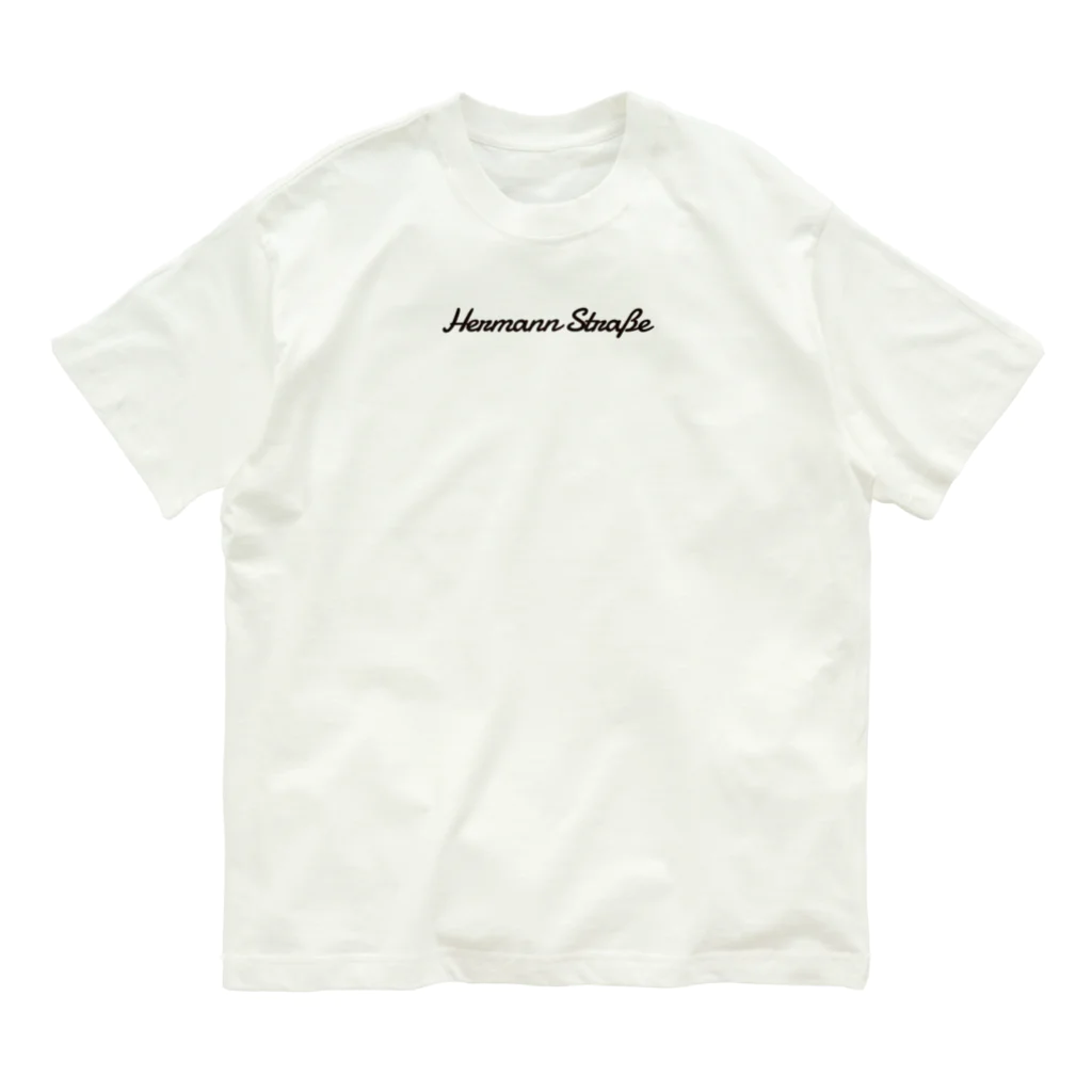 HermannStrasseのイラスト絵画 / フェルメールとフトアゴヒゲトカゲ：バックプリント オーガニックコットンTシャツ