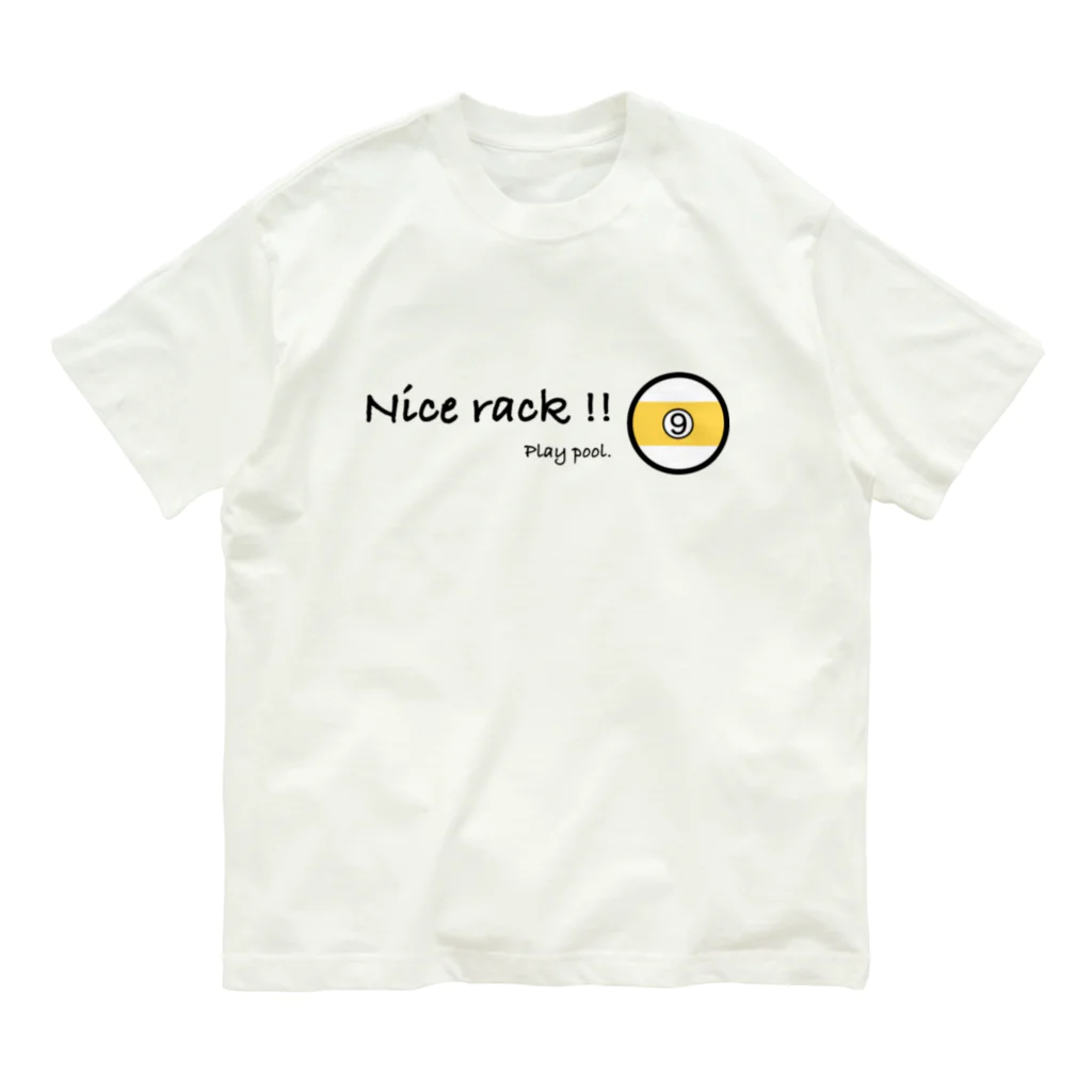 LOCO.AYAのNice rack !!（ちょっぴり下ネタ）デザイン。 オーガニックコットンTシャツ