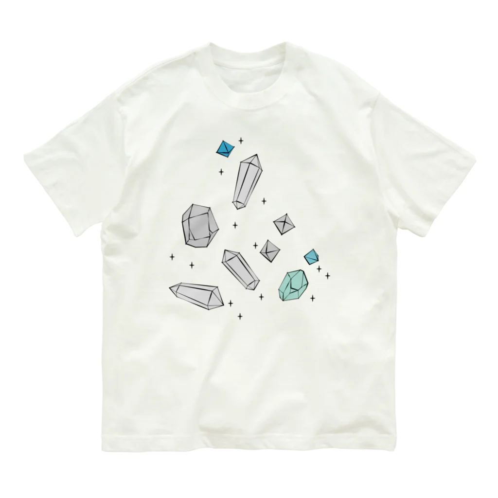 しまめの青い石 Organic Cotton T-Shirt