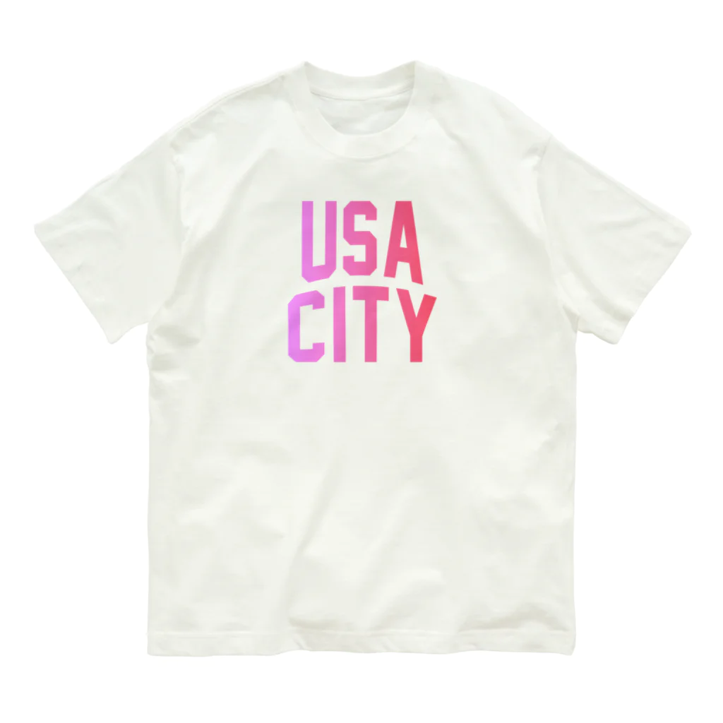 JIMOTOE Wear Local Japanの宇佐市 USA CITY Organic Cotton T-Shirt