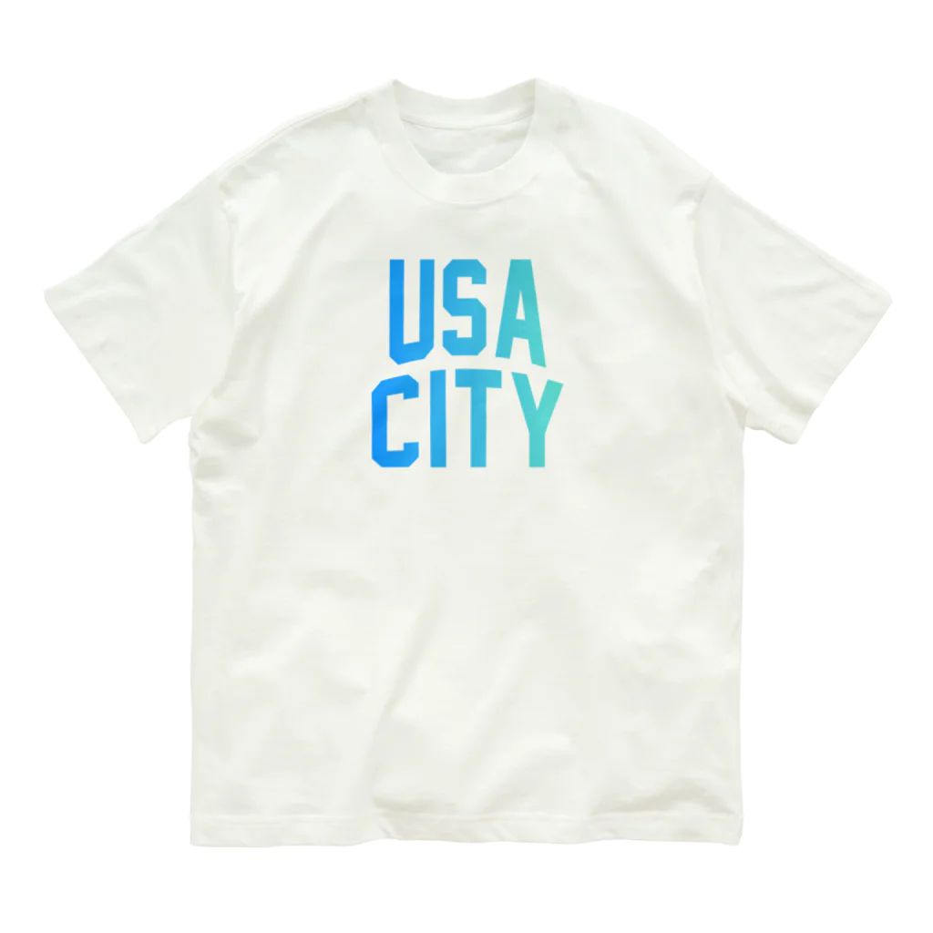 JIMOTOE Wear Local Japanの宇佐市 USA CITY Organic Cotton T-Shirt