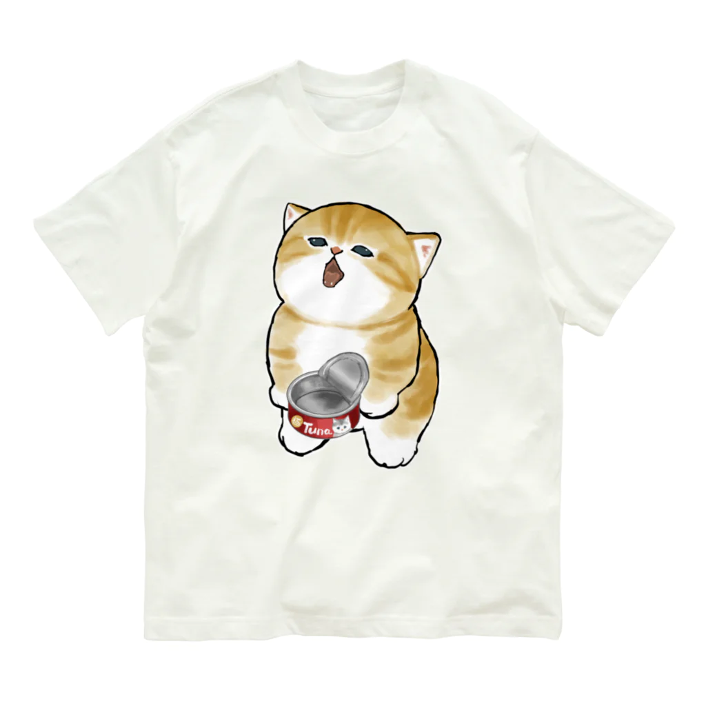 mofusandのごはんちょーだい オーガニックコットンTシャツ