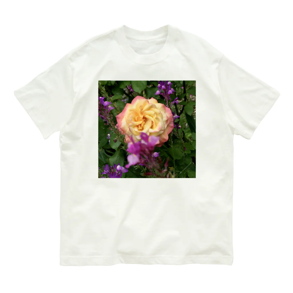 そらもようのバラ🌹 オーガニックコットンTシャツ