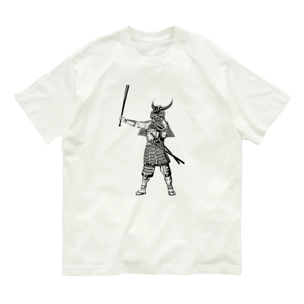 Generousの野球侍 オーガニックコットンTシャツ