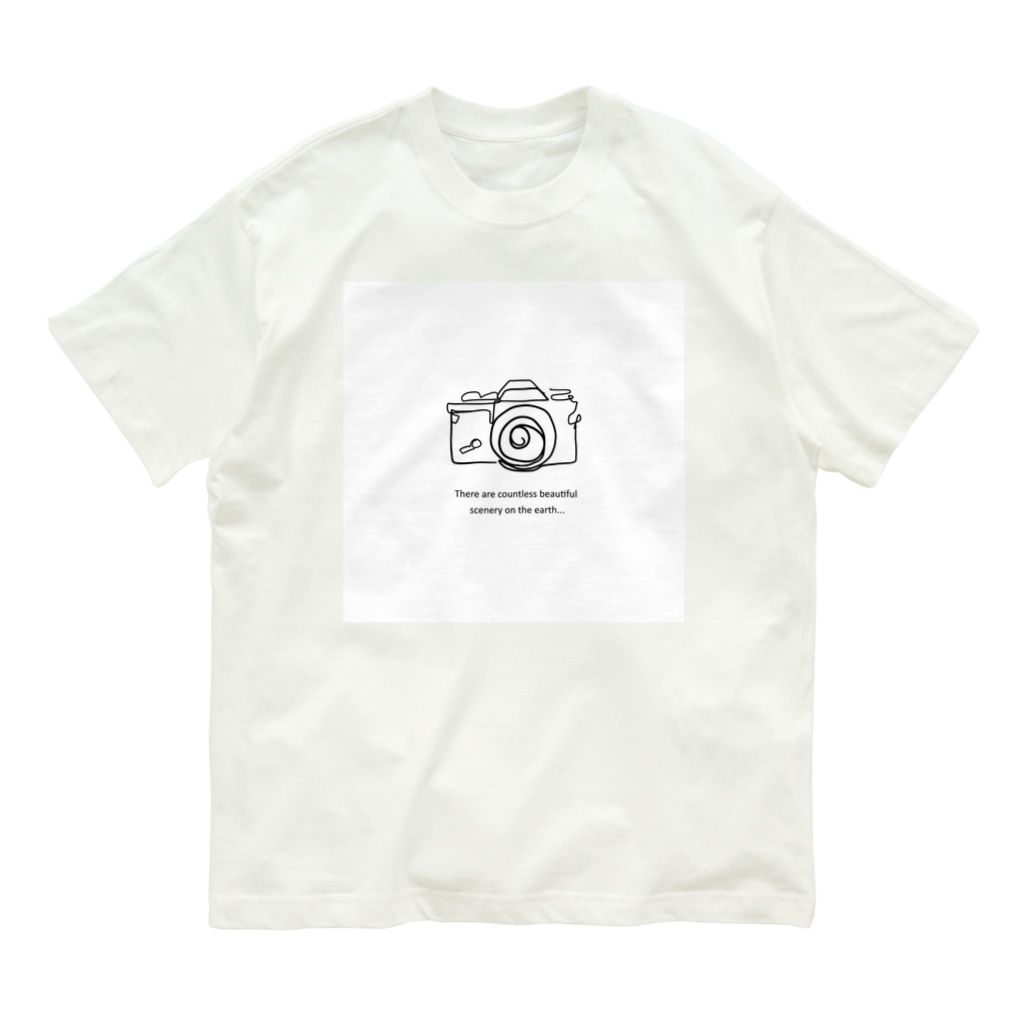 一眼カメラの手書きシンプルイラストと好きな英文 Chris Design Chrisym1992 のオーガニックコットンtシャツ通販 Suzuri スズリ