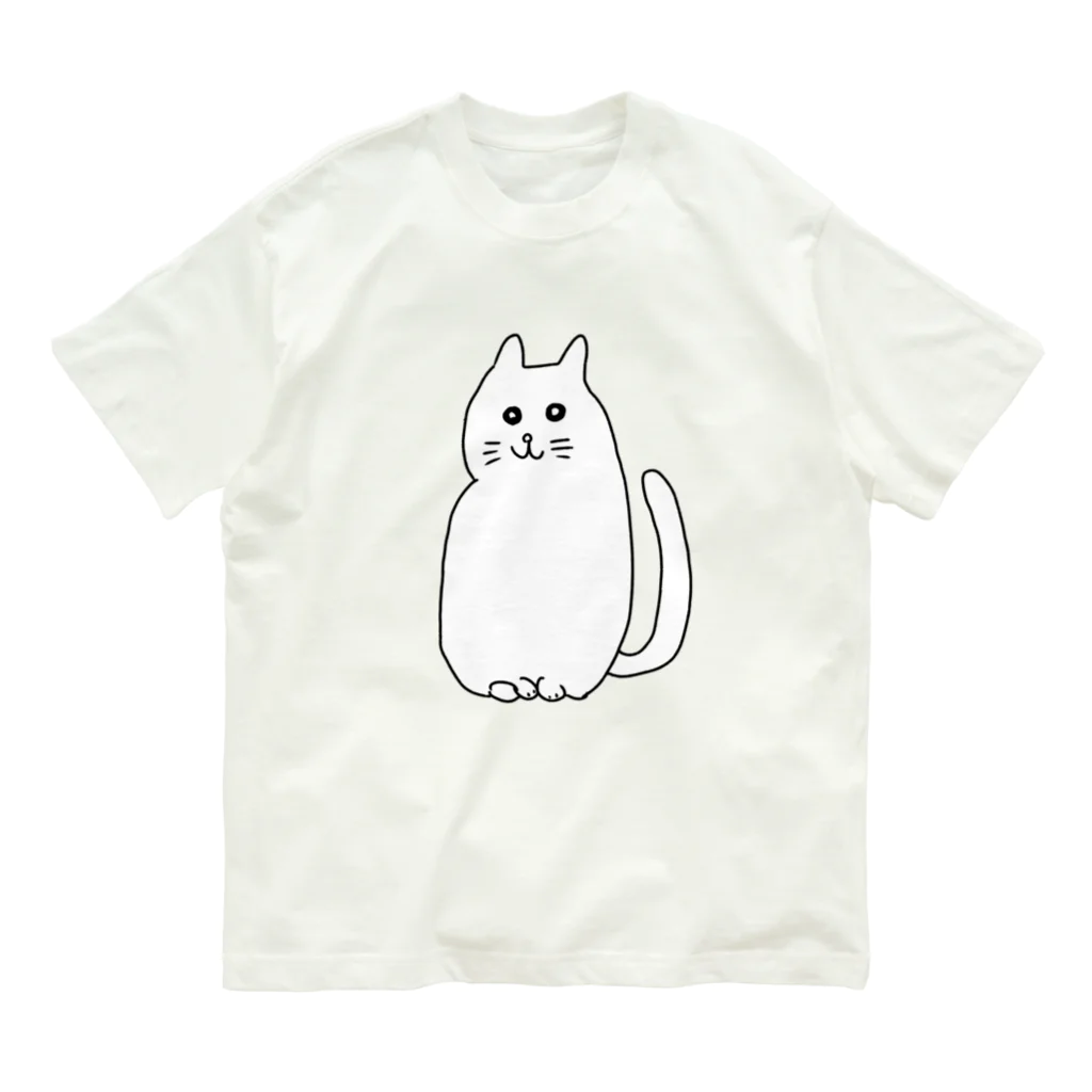 柴犬しばわんこhana873の白猫ちゃん オーガニックコットンTシャツ