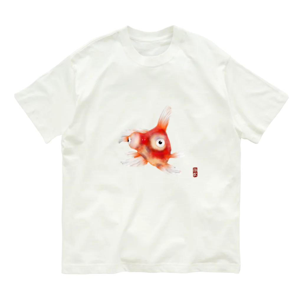 JapaneseArt Yui Shopのデメキン オーガニックコットンTシャツ