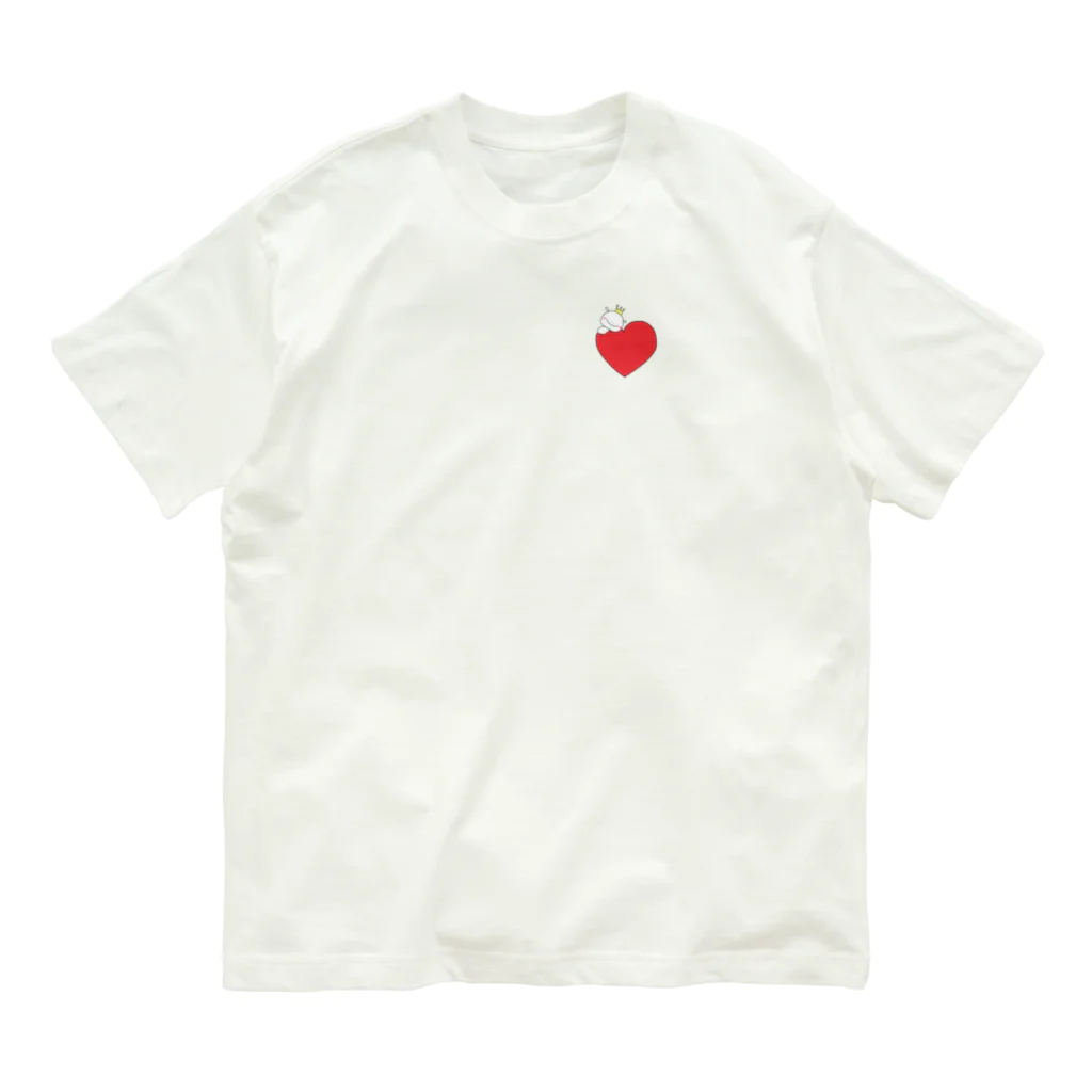 おうさまくんshopのハートに乗ったおうさまくん Organic Cotton T-Shirt