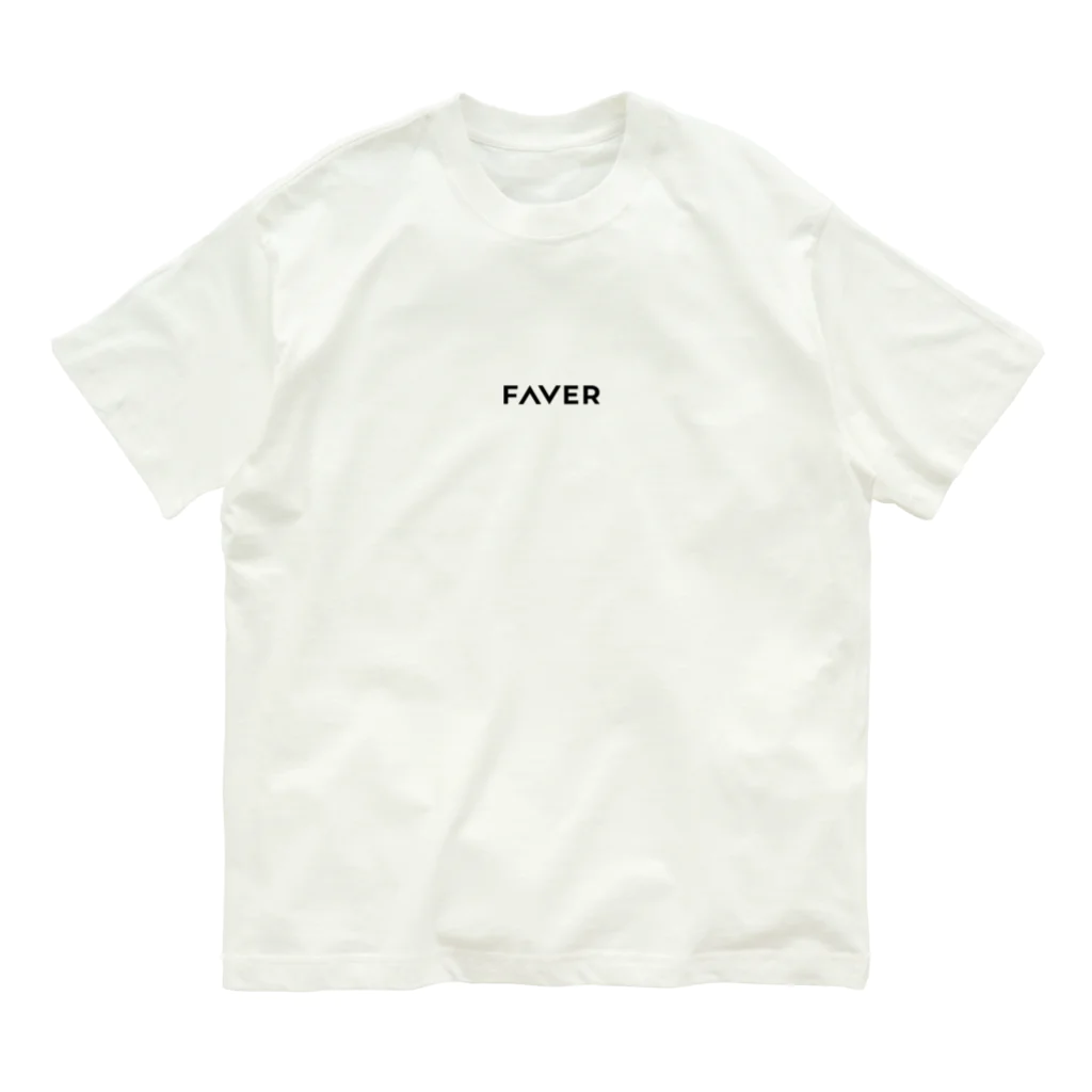 FAVERのFAVER-simplelogo オーガニックコットンTシャツ