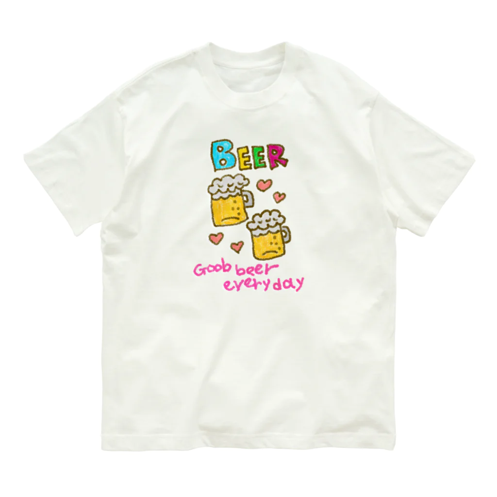 Siderunの館 B2のクレヨン DE びーる オーガニックコットンTシャツ