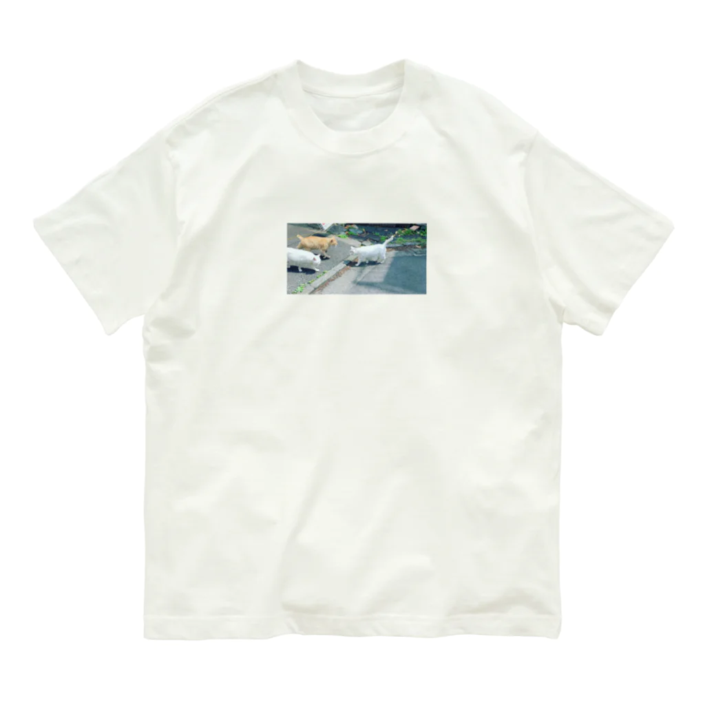 あべこのお店 の猫3匹 Organic Cotton T-Shirt