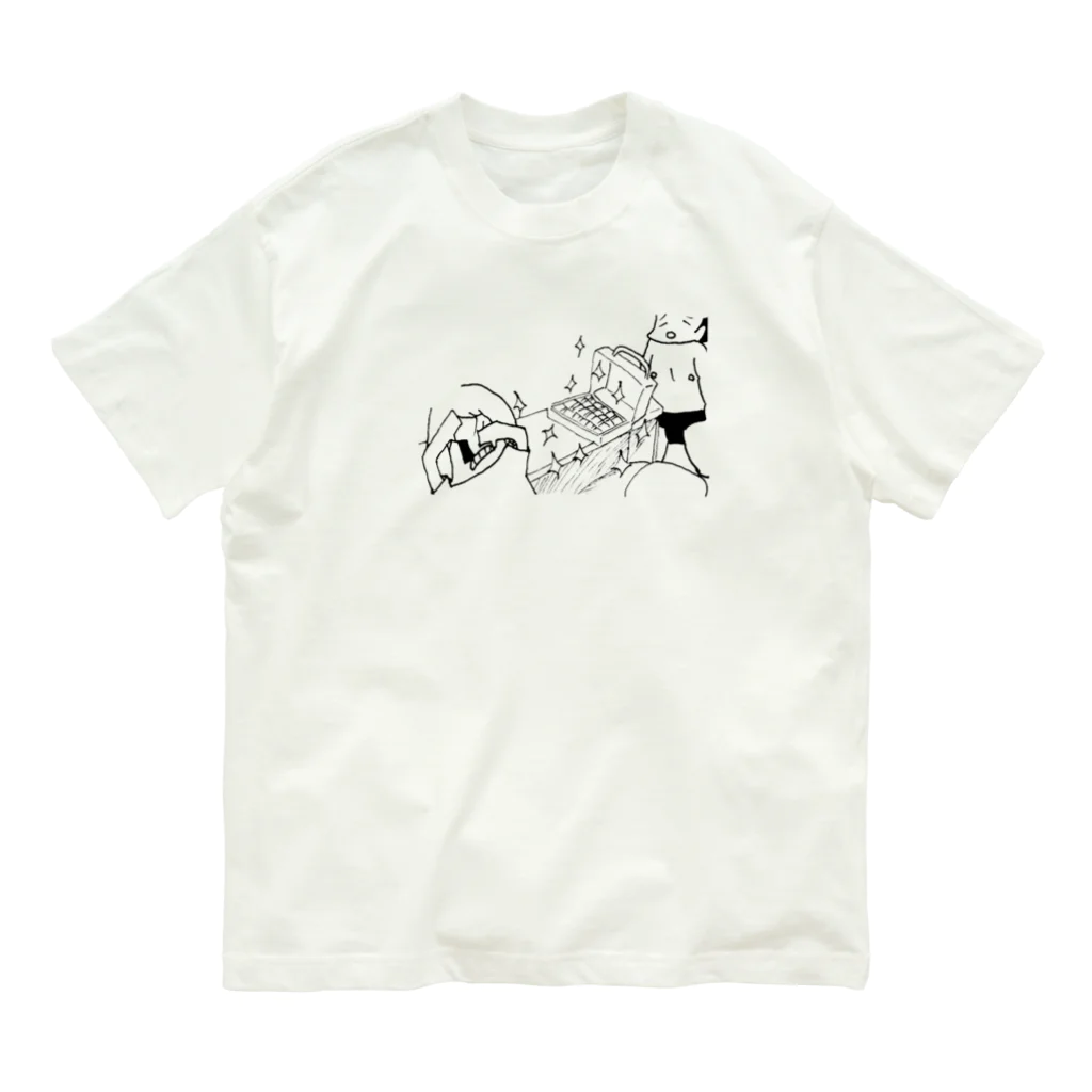 やろいちさんのお店のお金で許しを請う人 Organic Cotton T-Shirt