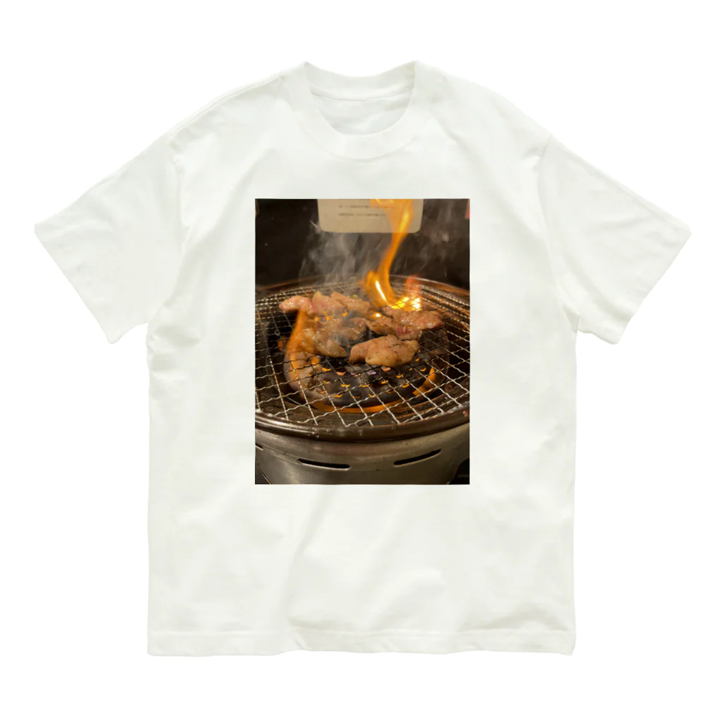 長期高温熟成の焼肉くん Organic Cotton T-Shirt