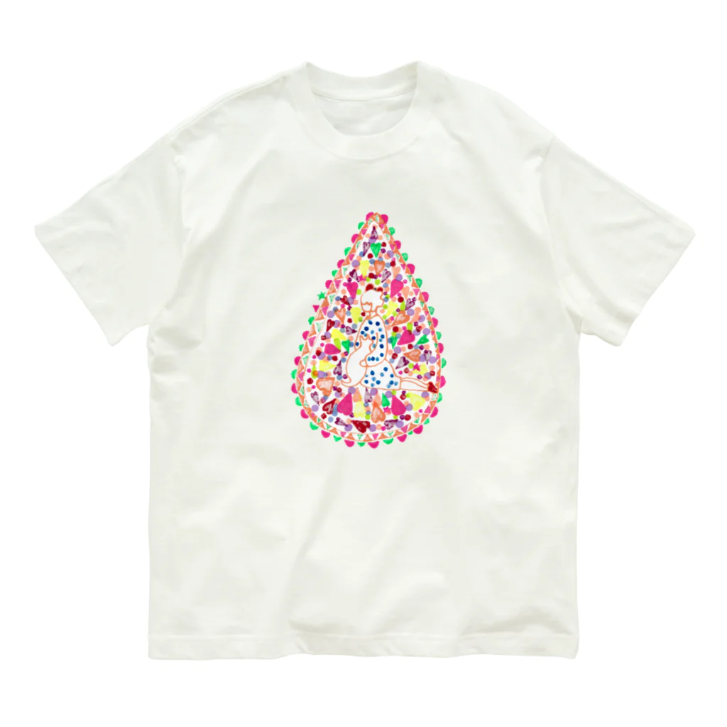 あいざわりさ子のガラス瓶の中の女の子 Organic Cotton T-Shirt