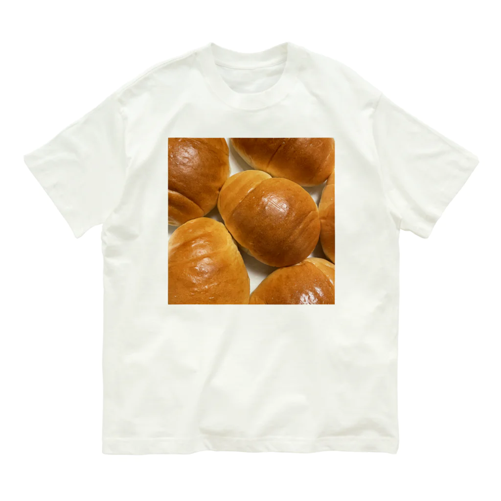 あゆのしおやきのパン(バターロール) オーガニックコットンTシャツ
