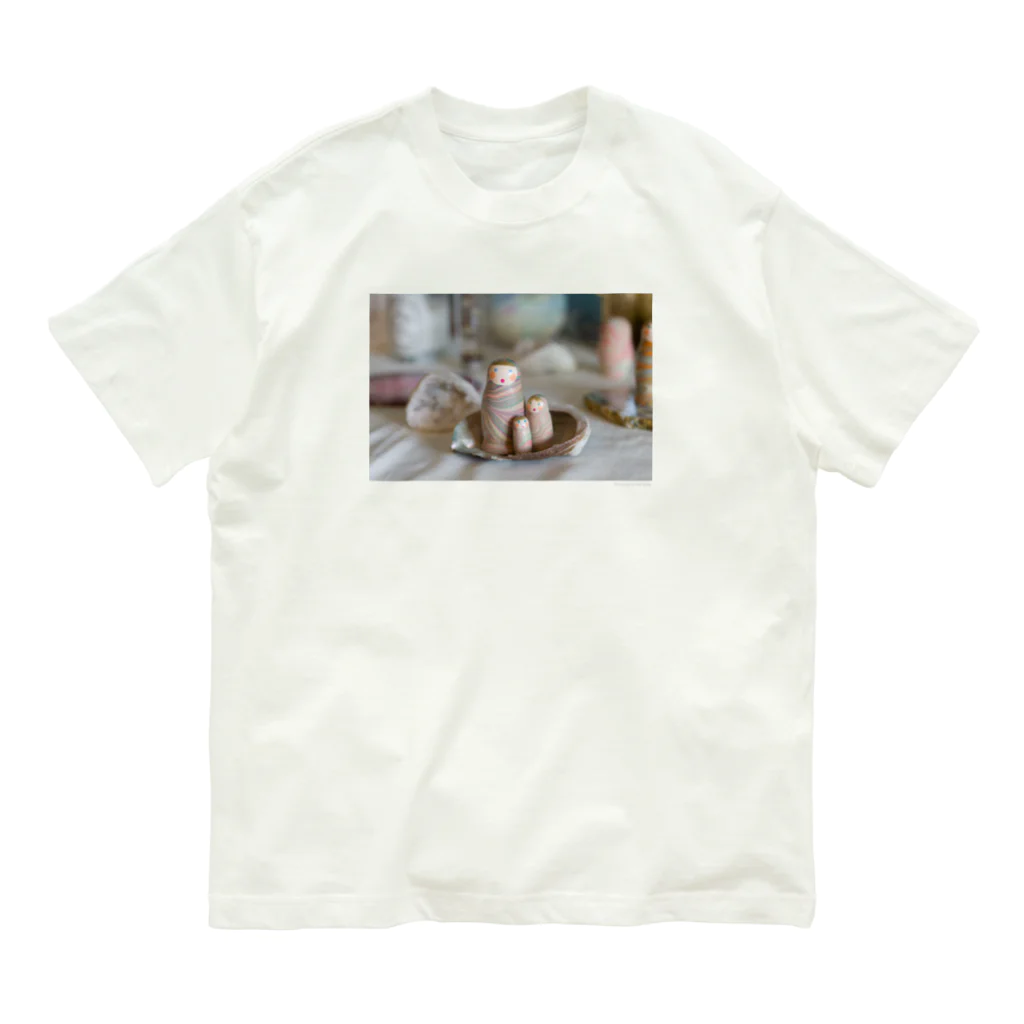 murmur in the SodaのMarbleshkas on the shell Organic Cotton T-Shirt