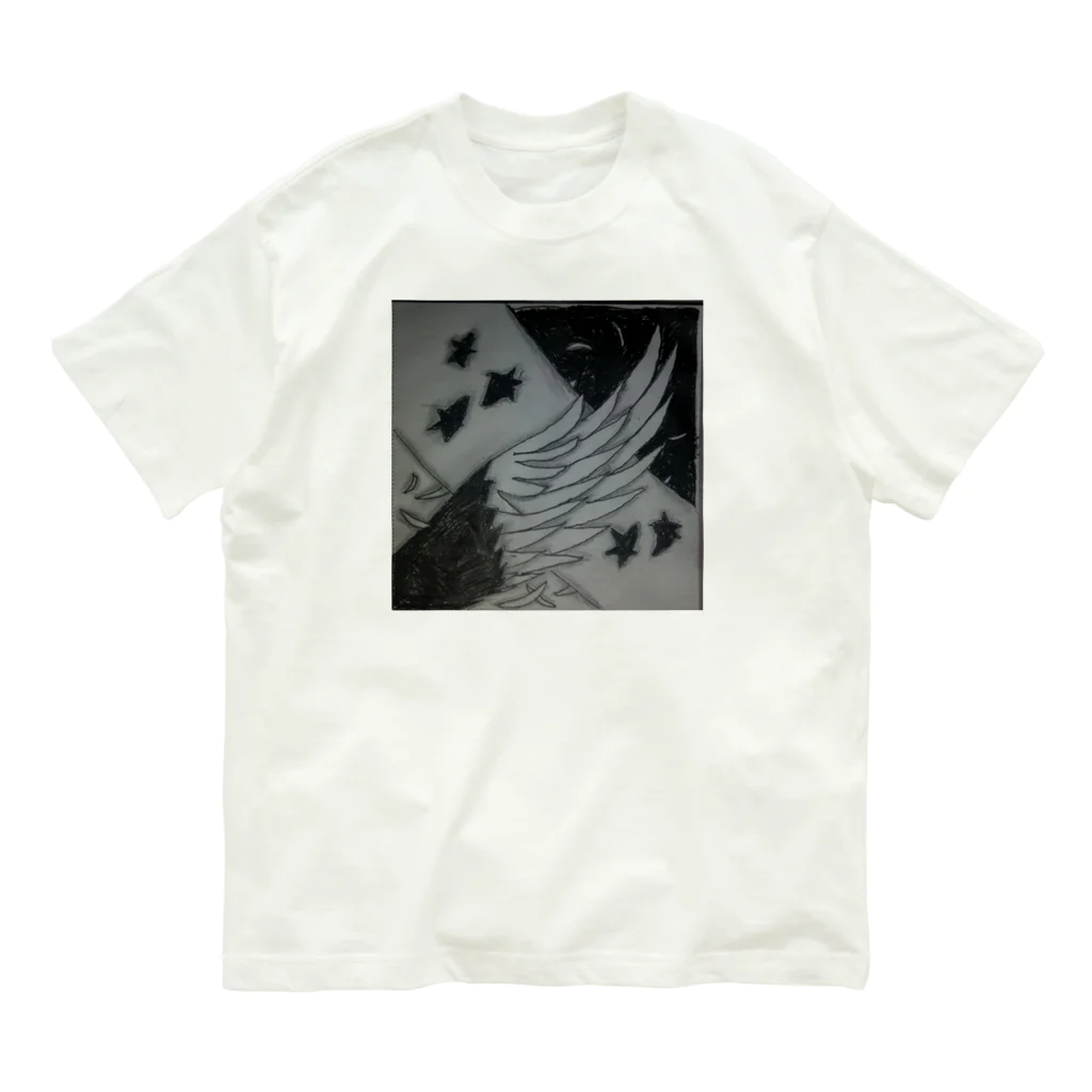 煮干し/Sardinaの堕天〜Fallen angel〜 オーガニックコットンTシャツ