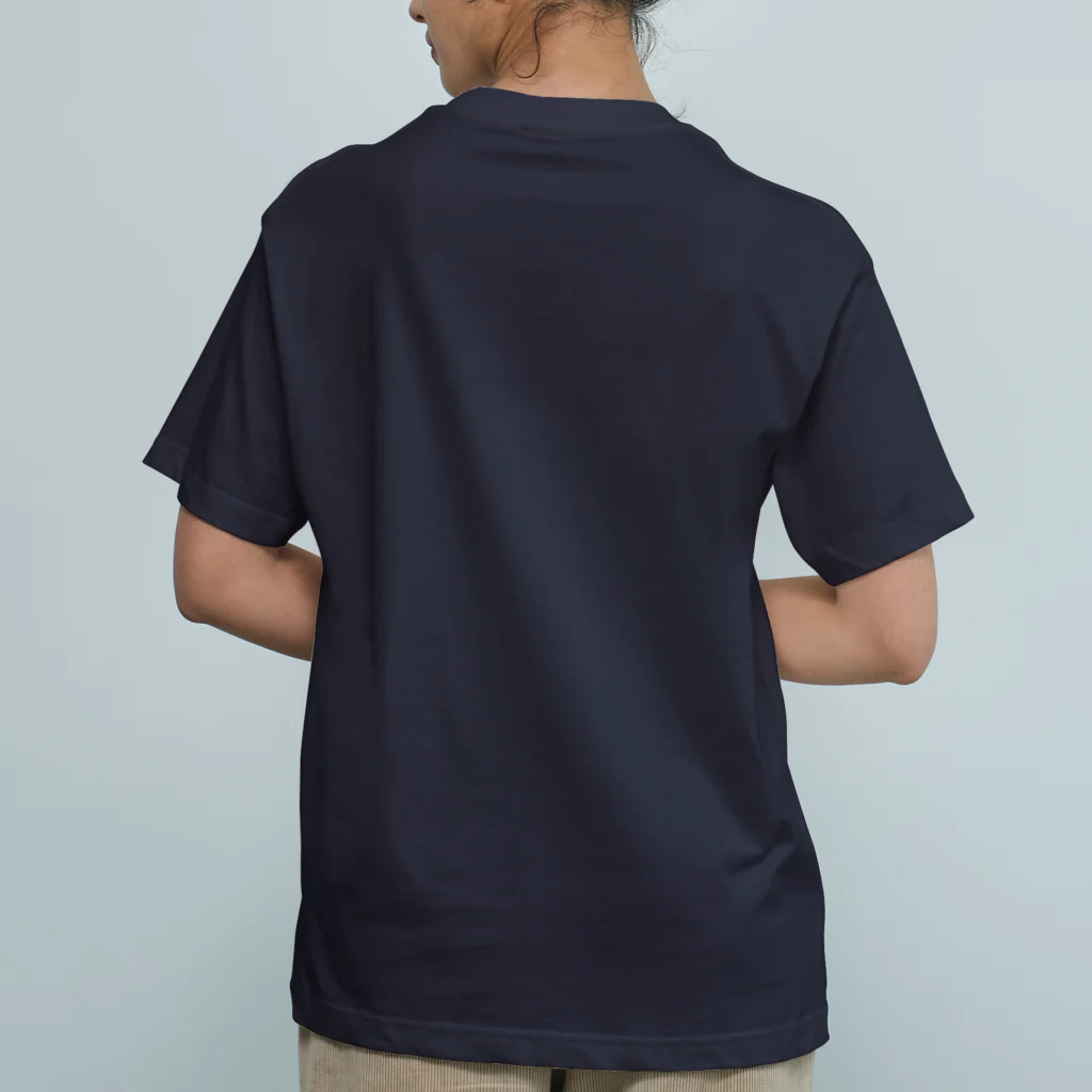 コンロランのイースター島のモアイ(白ヌキ) オーガニックコットンTシャツ