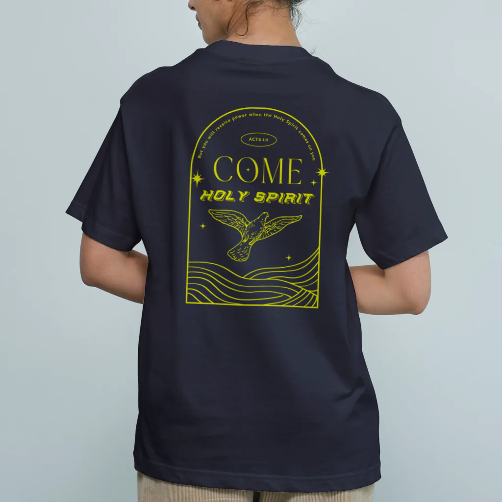 jeje-roomのACTS1:8  yellow オーガニックコットンTシャツ