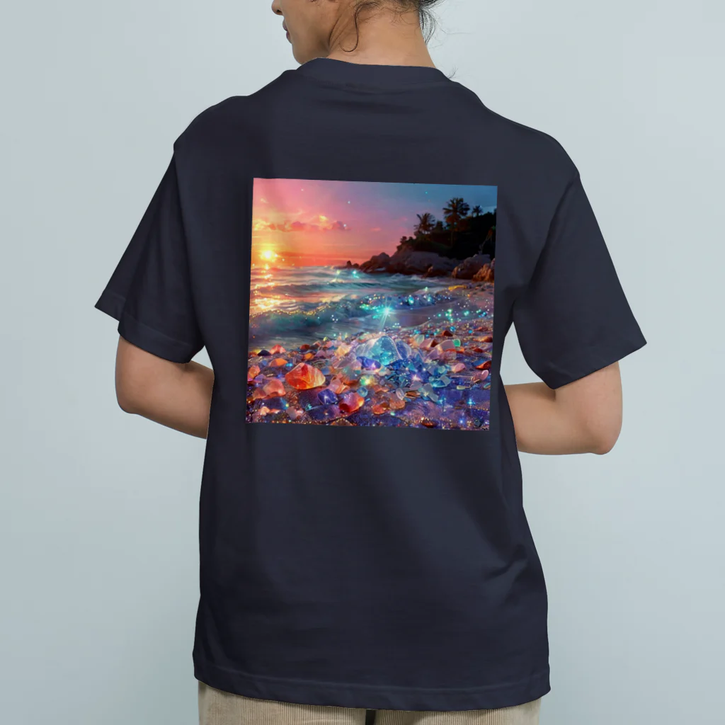 Mellow-Skyの美しすぎるハートシーグラス Organic Cotton T-Shirt