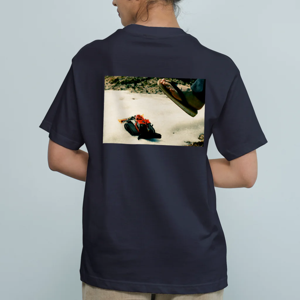 eisbahnのASSETSUシリーズ　危機一発RENEWAL Organic Cotton T-Shirt