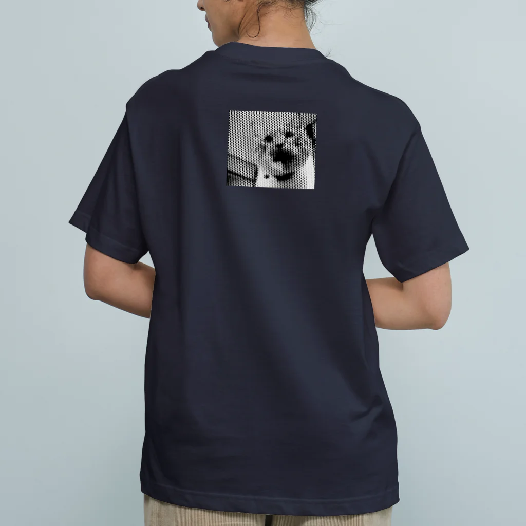 壁かべSHOP・SUZURI店のんにゃあんにゃ？ハーフトーン Organic Cotton T-Shirt