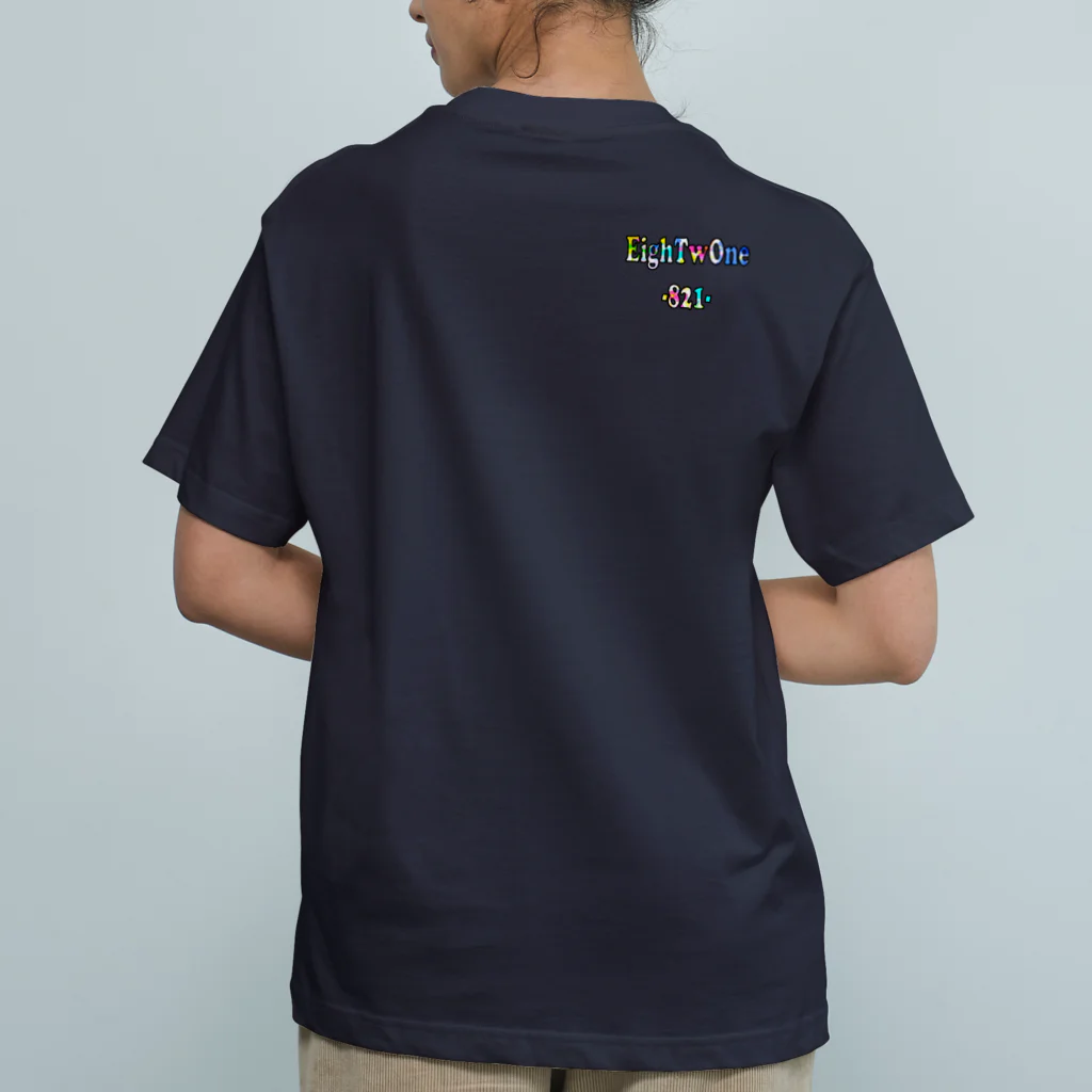 ストリートファッションはEighTwOne-821-(えいとぅーわん はちにーいち)のボックスLOGO Organic Cotton T-Shirt