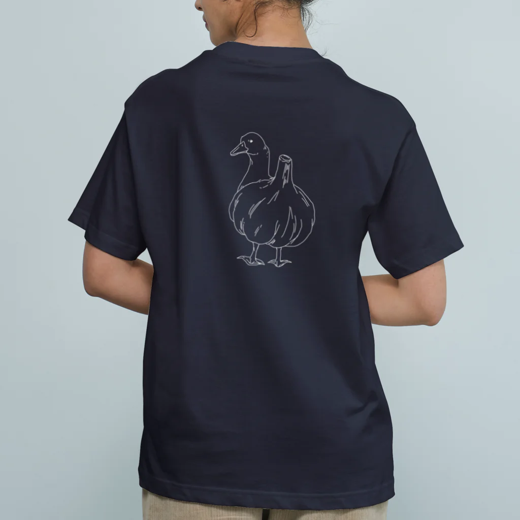 SHOP IEIRU KOUTAROUのGarlic Duck オーガニックコットンTシャツ