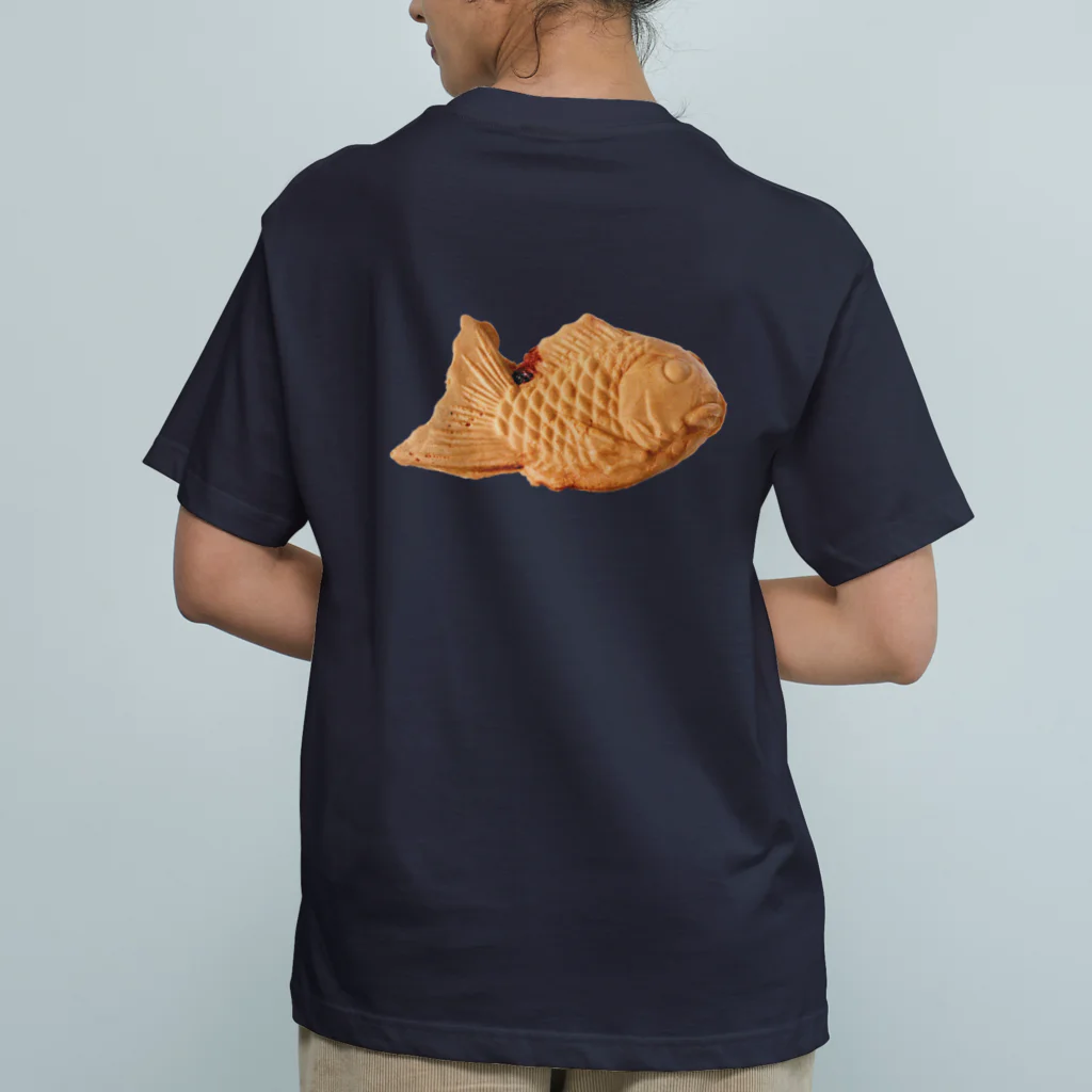 うさぎちゃんアイランドの背中にもTAIYAKI オーガニックコットンTシャツ