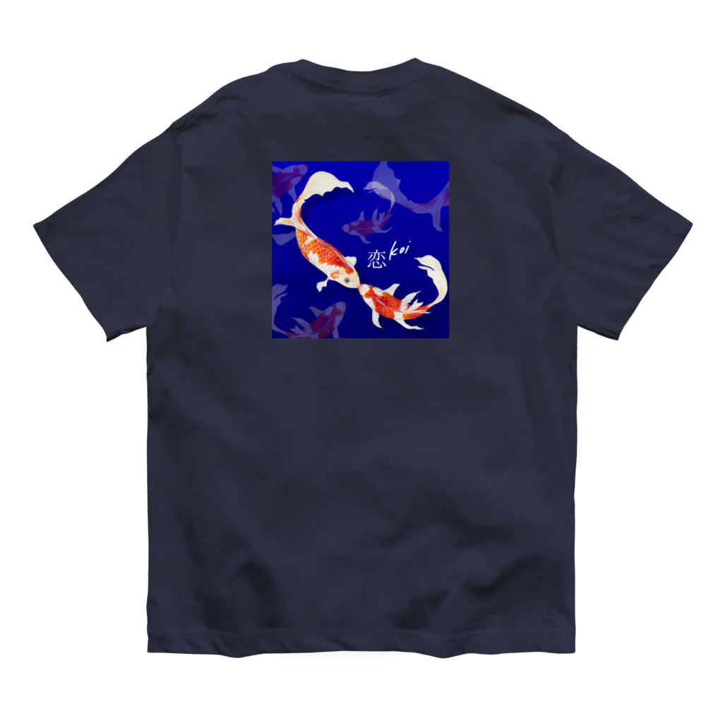 idumi-artの錦鯉❤️恋する鯉 オーガニックコットンTシャツ