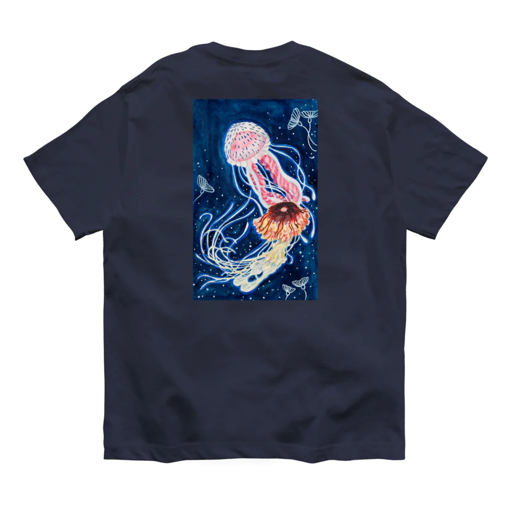 JapaneseArt Yui Shopの海月のワルツ オーガニックコットンTシャツ