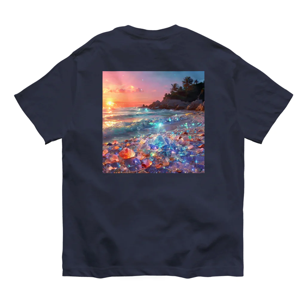 Mellow-Skyの美しすぎるハートシーグラス Organic Cotton T-Shirt