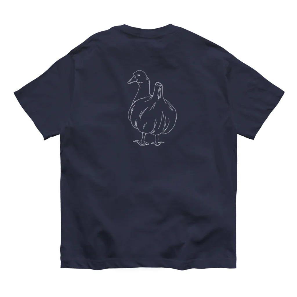 SHOP IEIRU KOUTAROUのGarlic Duck オーガニックコットンTシャツ