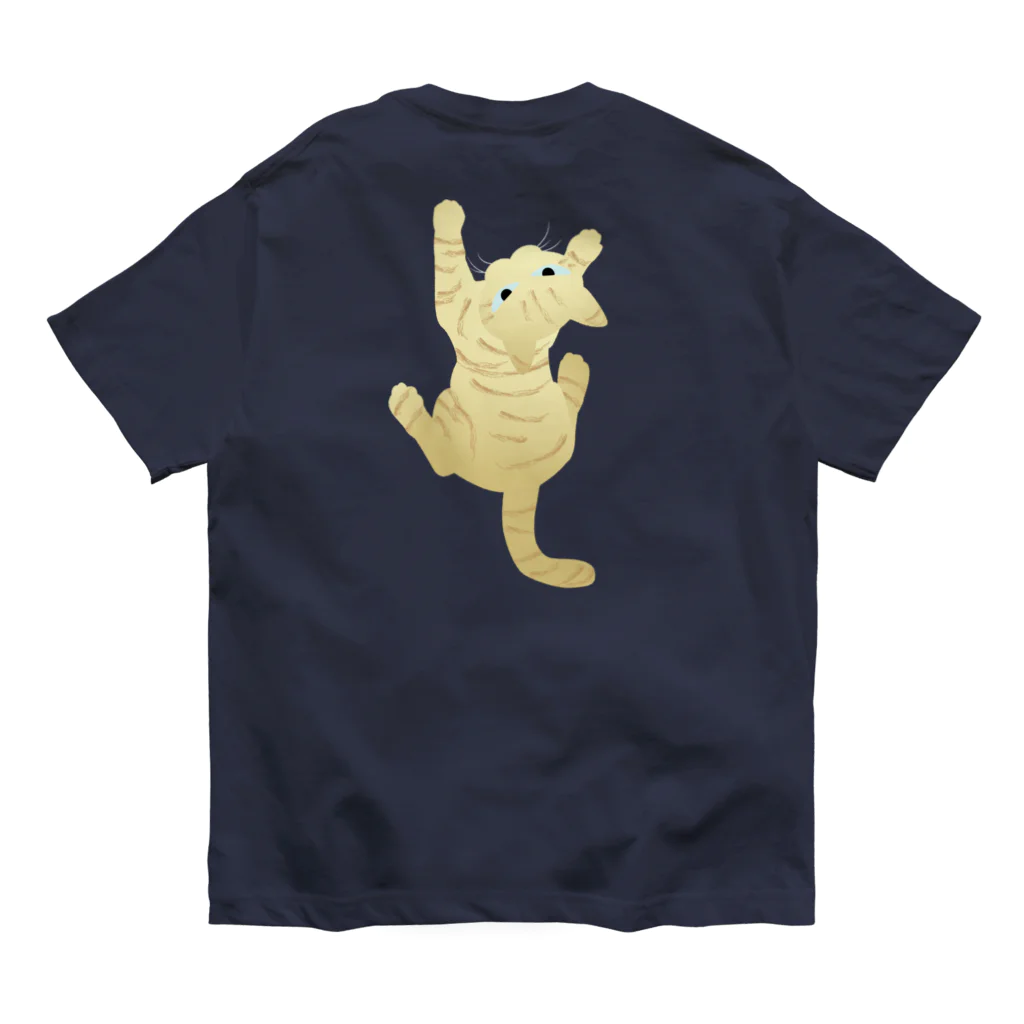 猫とやっし～ぃのアレコレの連れて帰られたい茶トラ猫 オーガニックコットンTシャツ