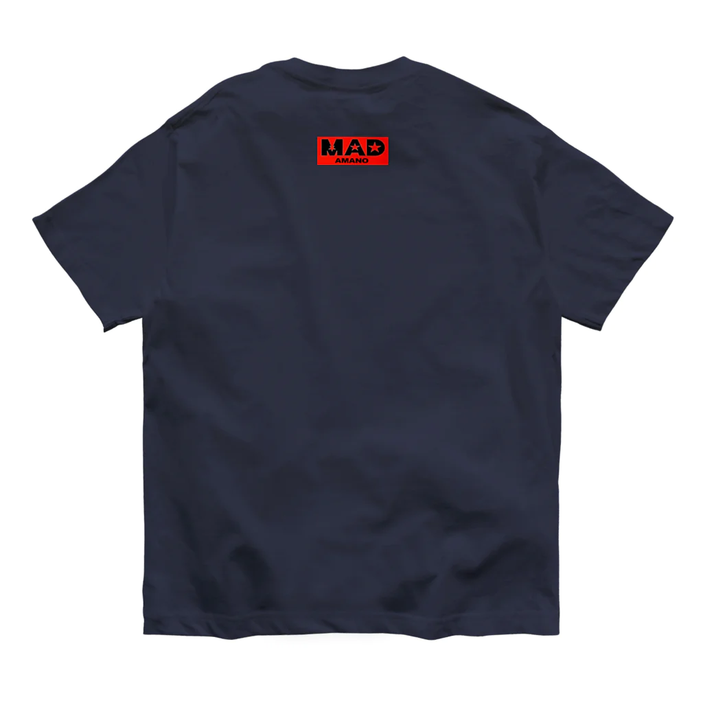 MAD AMANO PARODY SHOPのPEACE有刺鉄線-MAD AMANO オーガニックコットンTシャツ