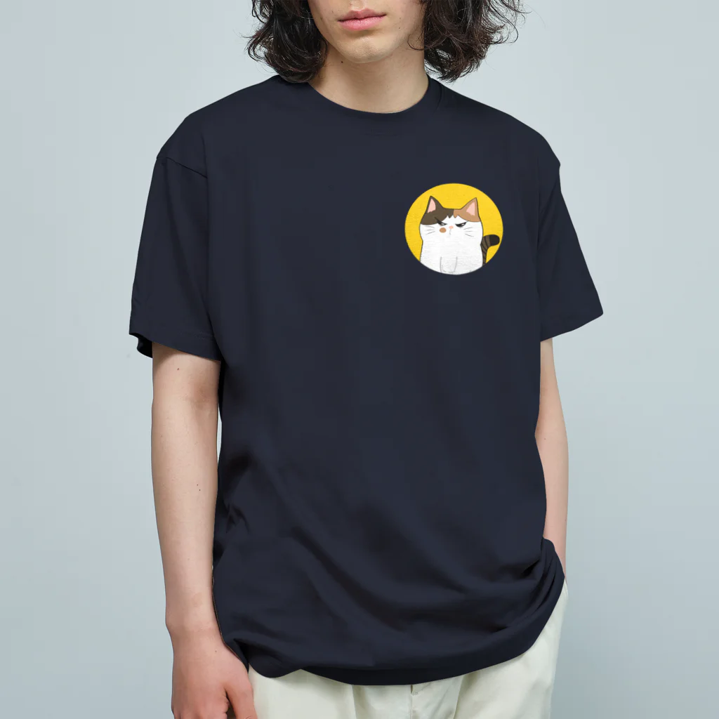 まこーた商店📦の大きめまんまる三毛猫 Organic Cotton T-Shirt