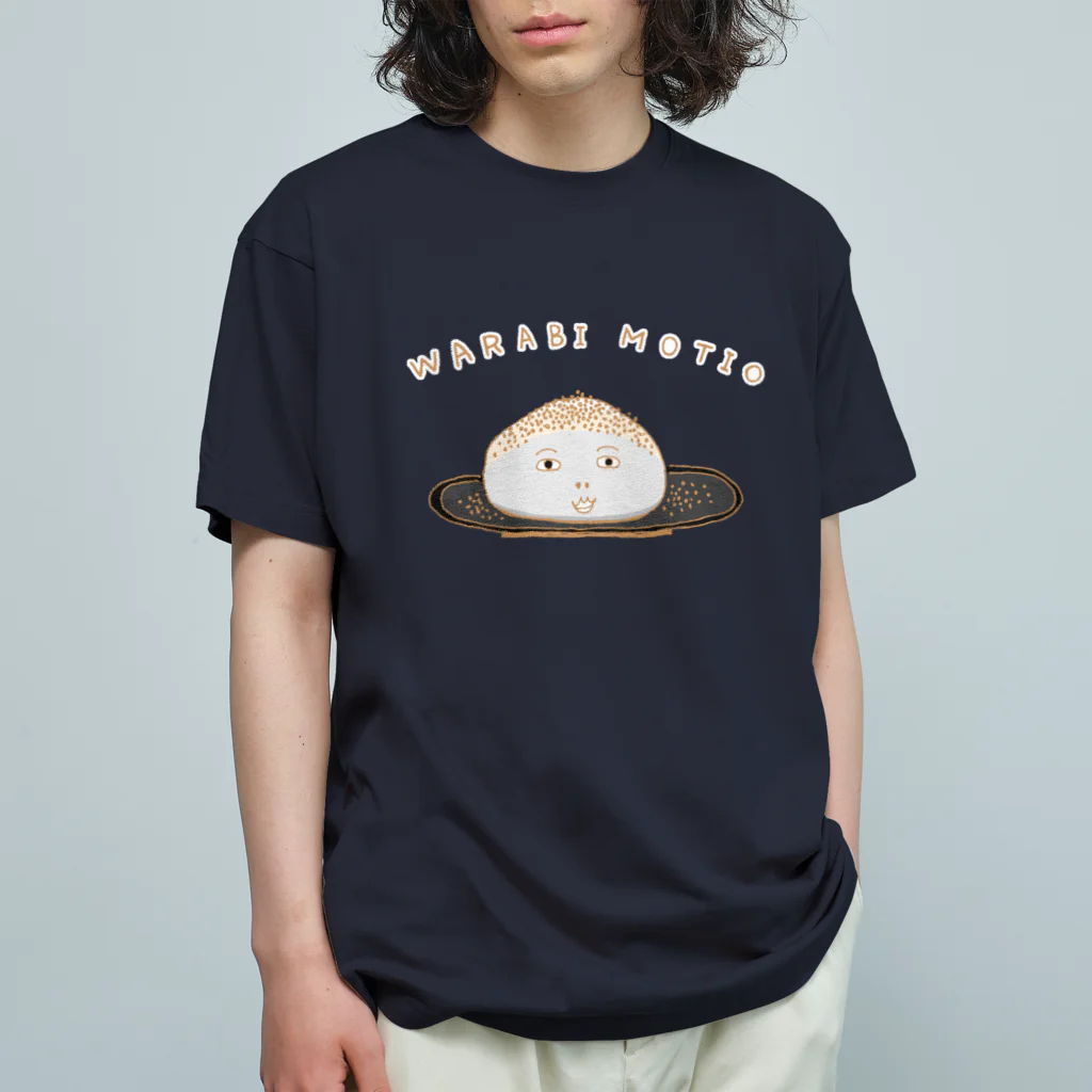 NIKORASU GOの和風デザイン「わらび餅お」 Organic Cotton T-Shirt