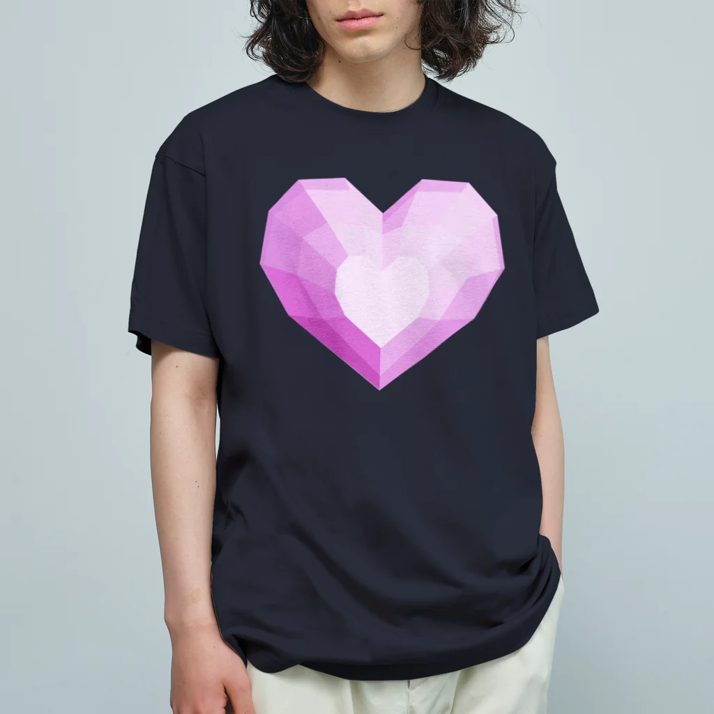 coolbeats🐝💓のgeometric Heart Organic Cotton T-Shirt