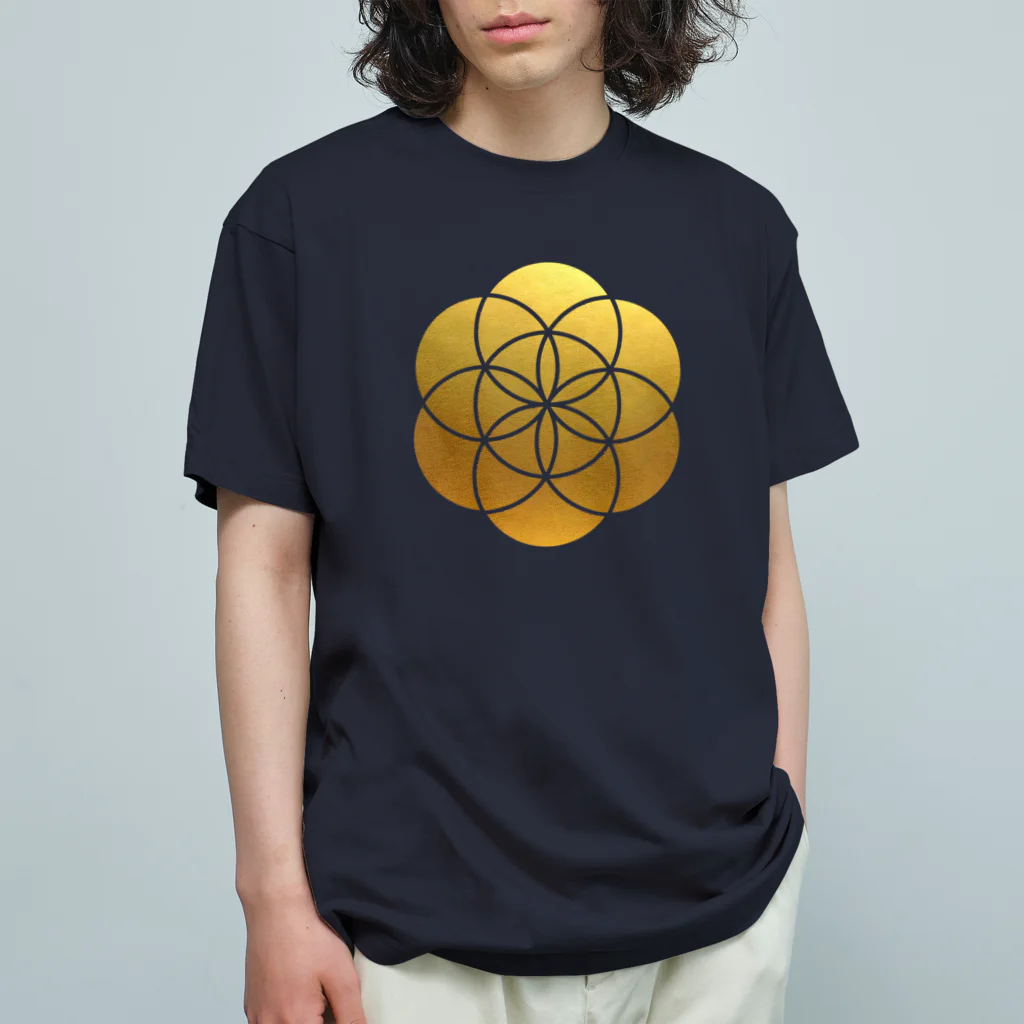 coolbeats🐝💓のYin Yang Seven Stars Organic Cotton T-Shirt