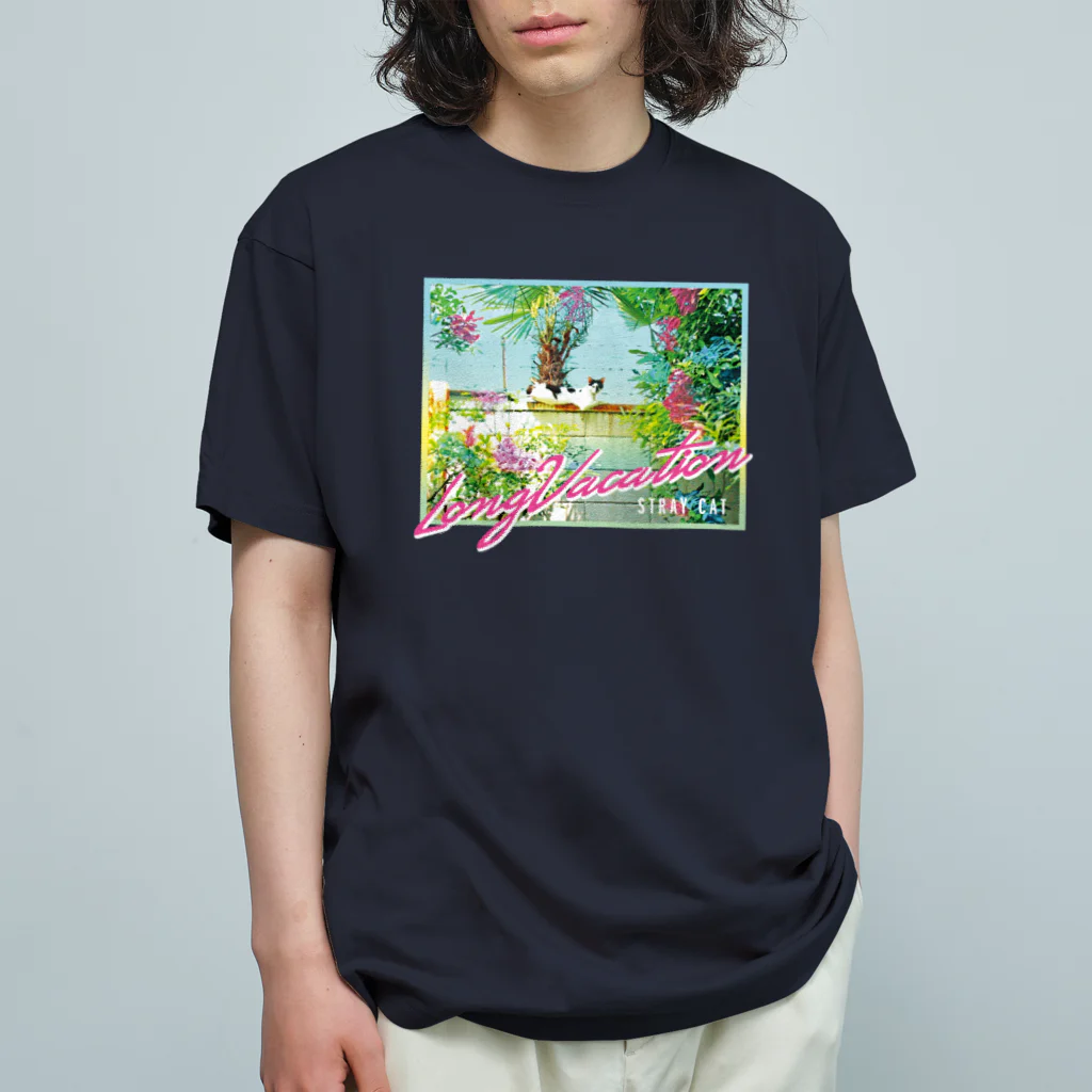 LONESOME TYPE ススのLong Vacation （野良猫） オーガニックコットンTシャツ