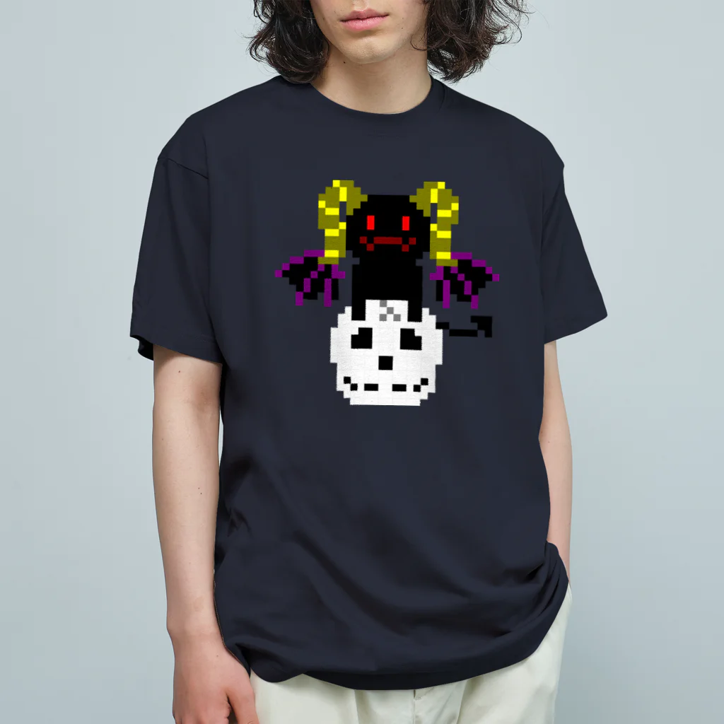 ナチュラルサトシのめへの悪魔と髑髏 Organic Cotton T-Shirt