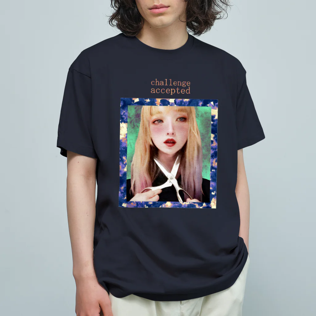 KOCMOC　コスモスのハサミシリーズ オーガニックコットンTシャツ