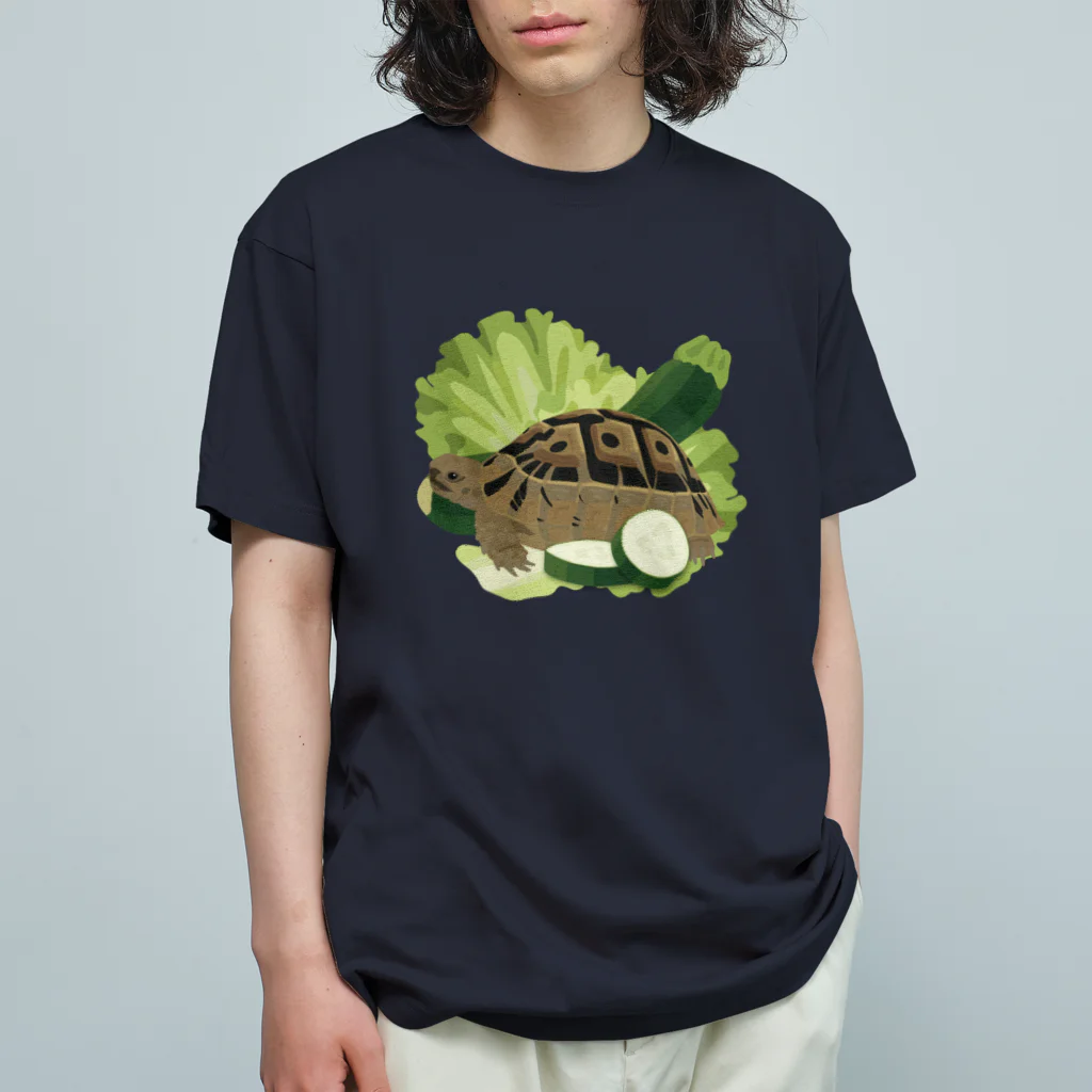 カメの歩みのギリシャリクガメ Organic Cotton T-Shirt