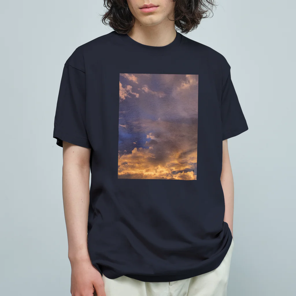 taocatのsunset sky オーガニックコットンTシャツ