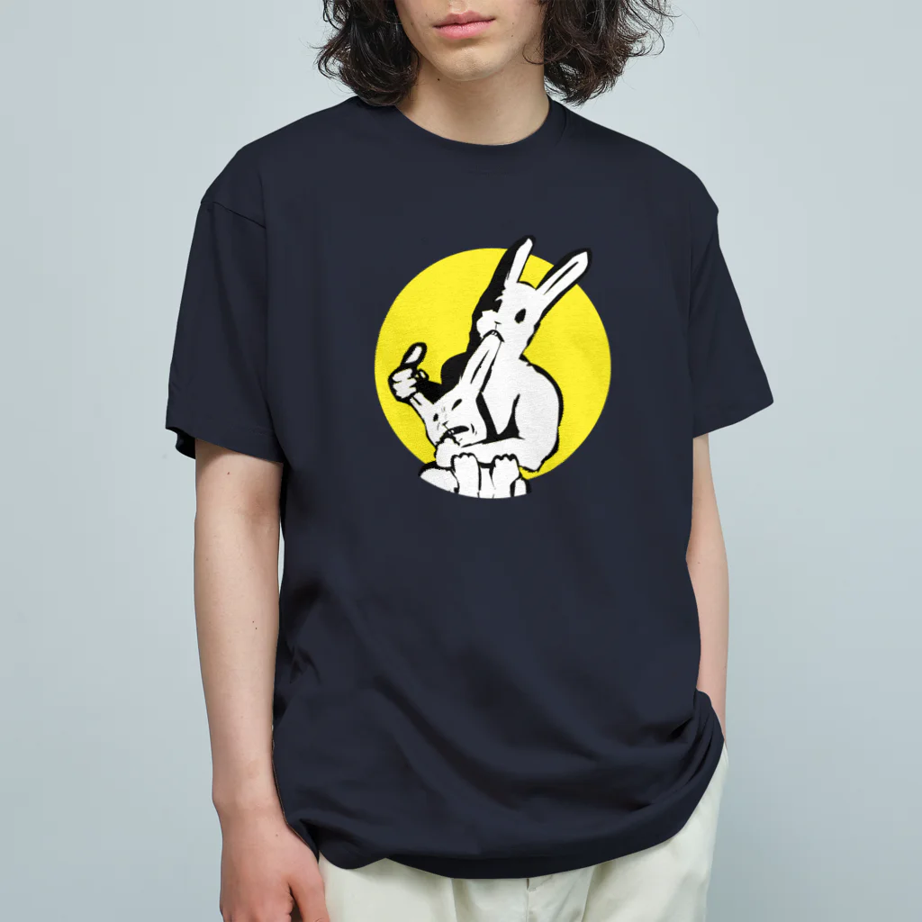 LONESOME TYPE ススの共喰い🐰（ウサギ） オーガニックコットンTシャツ