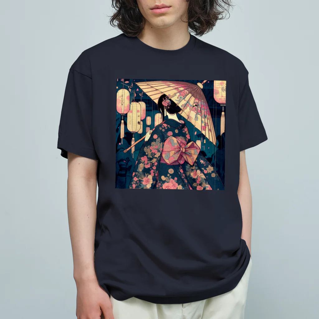 zaisuの浴衣女子 Organic Cotton T-Shirt