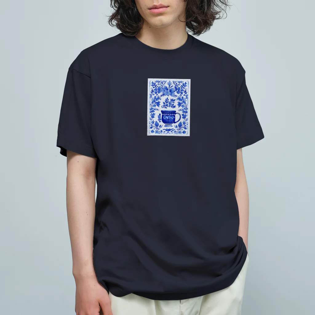 (っ◔◡◔)っ ♥ Le Petit Trésor ♥の花の詩カップ(The Flower Poetry Cup) オーガニックコットンTシャツ