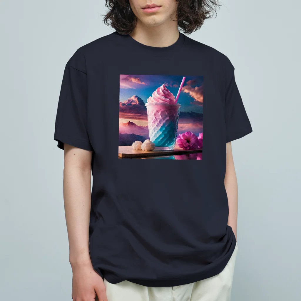 chan-takehaniのドリーミークリームソーダー オーガニックコットンTシャツ