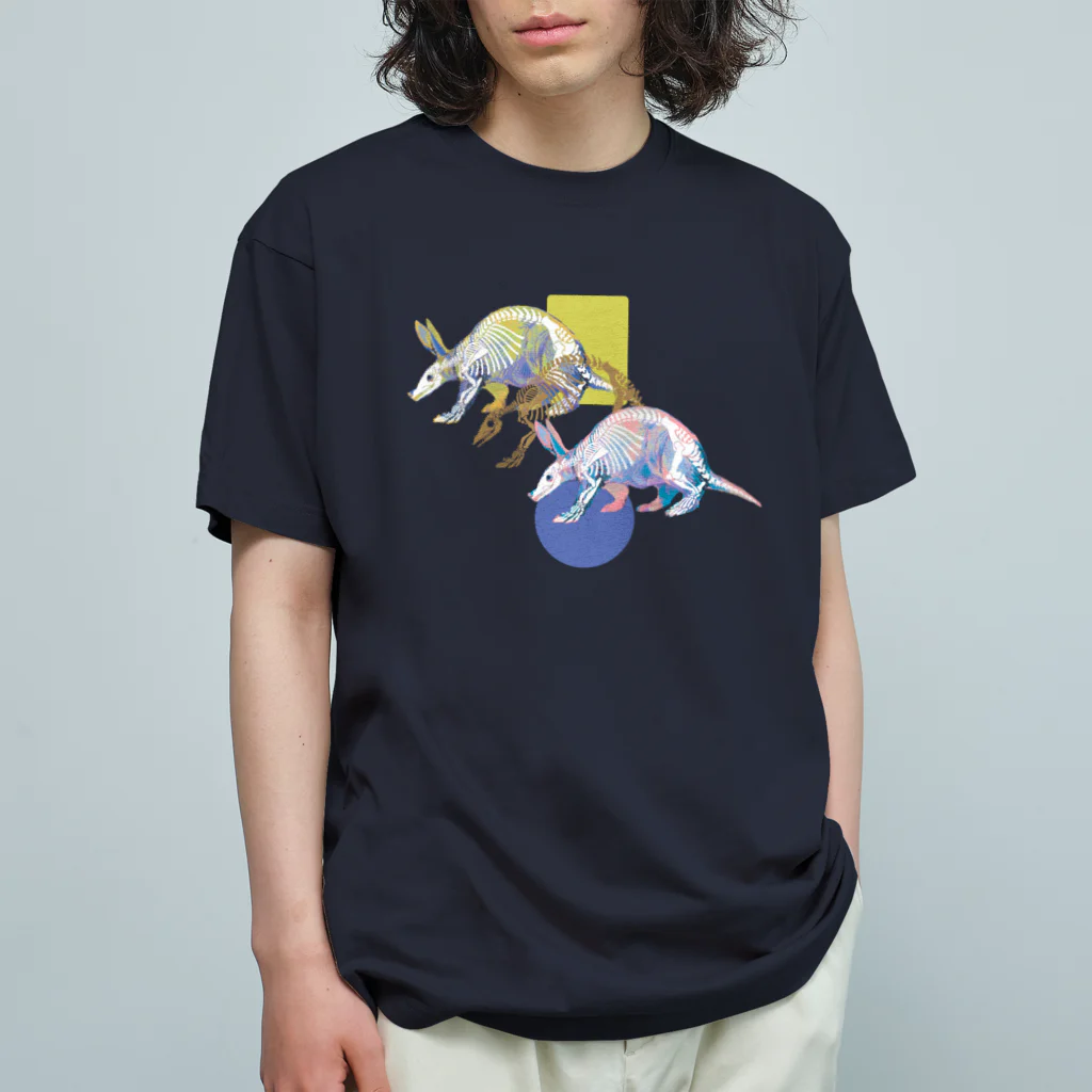 どうぶつのホネ、ときどきキョウリュウ。のツチブタのホネ オーガニックコットンTシャツ