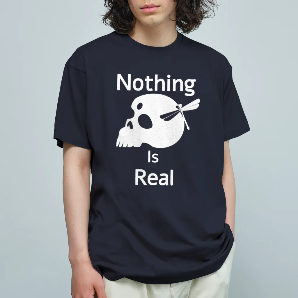 『NG （Niche・Gate）』ニッチゲート-- IN SUZURIのNothing Is Real.（白） オーガニックコットンTシャツ